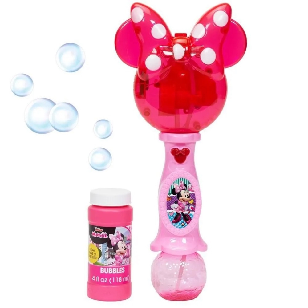 Disney Minnie Mouse Bubble Maker - Pink and Red